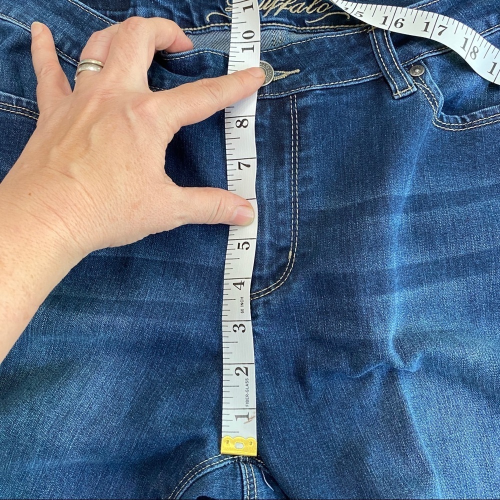 Buffalo David Bitton Misha Mid to Hi Rise Straight Leg Stretch 10x30 Dark Wash - Picture 10 of 11